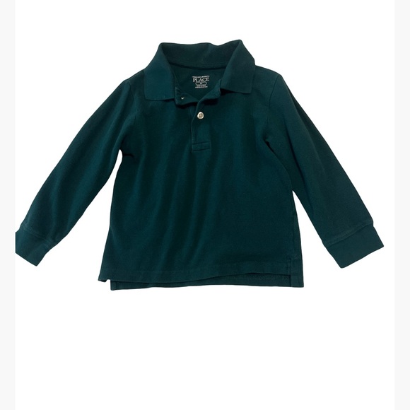 The Children's Place Other - Green long sleeve polo